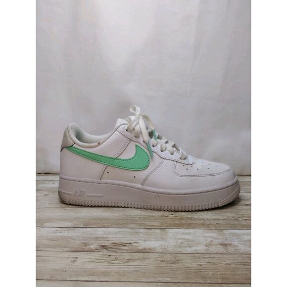 Nike Air Force 1 One WHITE GREEN GLOW 315115-164 Size 7.5 - Picture 1 of 12